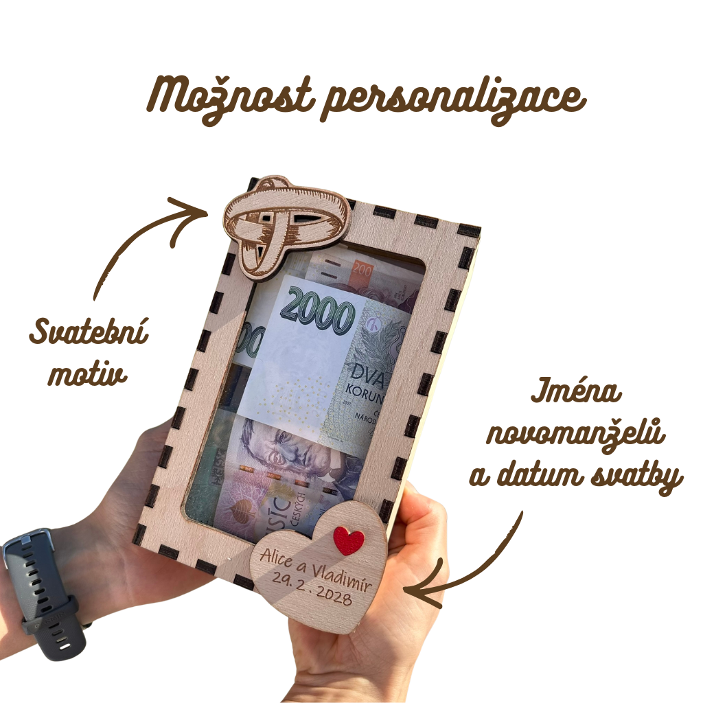 Svatební pokladnička jako originální dárek ke svatbě